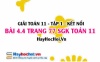 Bài 4.4 SGK Toán 11 tập 1 Kết nối tri thức